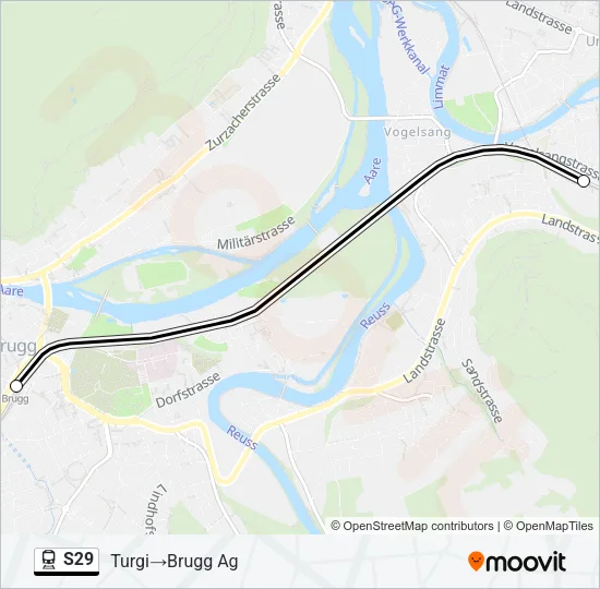 S29 Train Line Map
