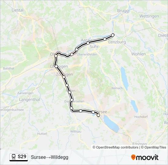 S29 Train Line Map
