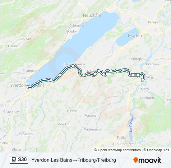 S30 Train Line Map