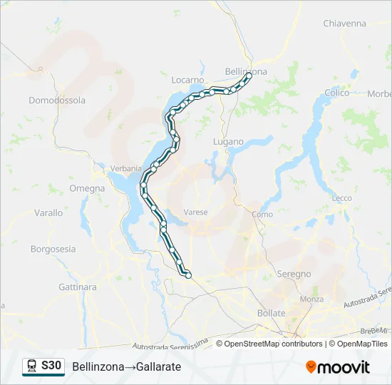 S30 Train Line Map