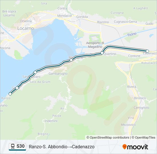 S30 Train Line Map