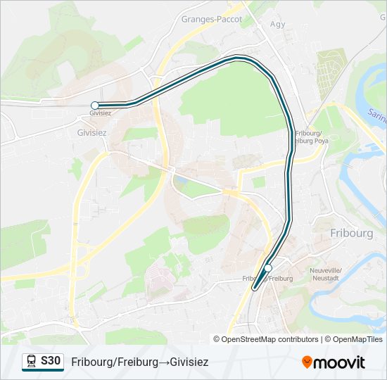 S30 Train Line Map