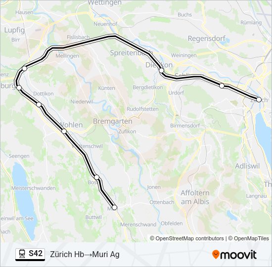 S42 Train Line Map
