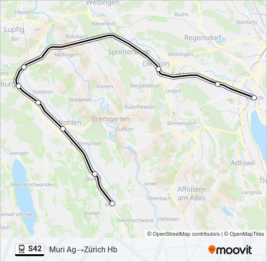 S42 Train Line Map