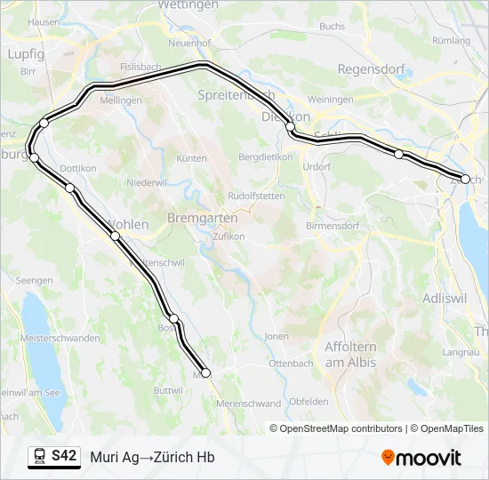 S42 Train Line Map