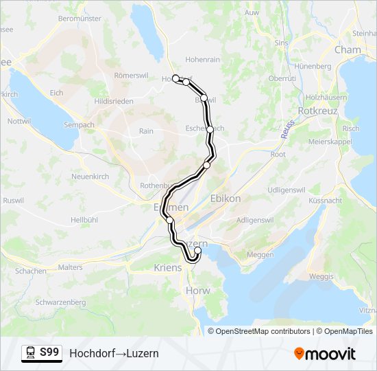 S99 Train Line Map