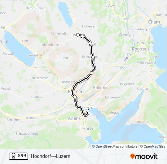 S99 Train Line Map