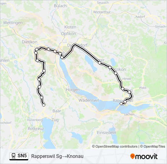 SN5 train Line Map