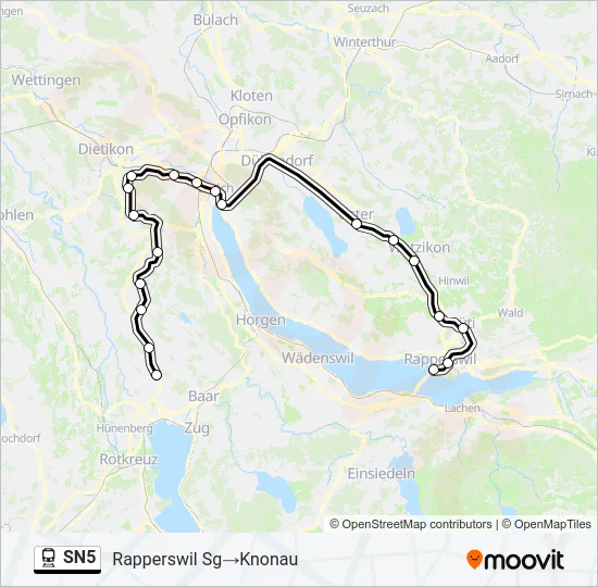 SN5 Train Line Map