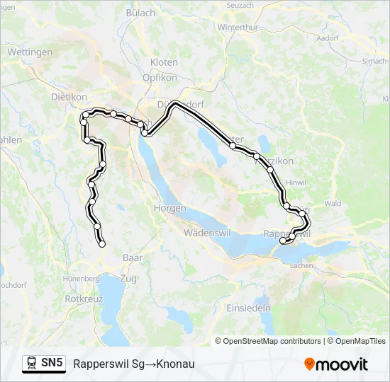 SN5 Train Line Map