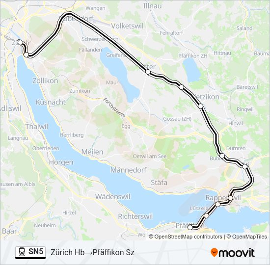 SN5 Train Line Map