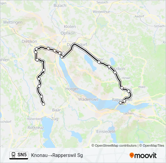 SN5 Train Line Map