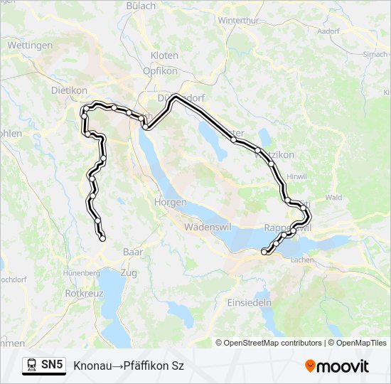 SN5 Train Line Map