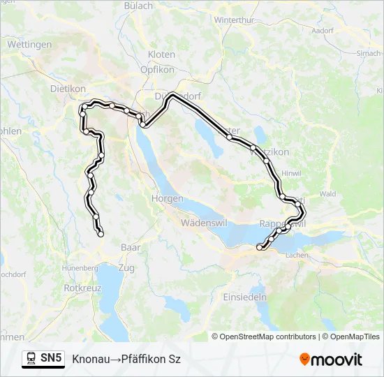 SN5 Train Line Map