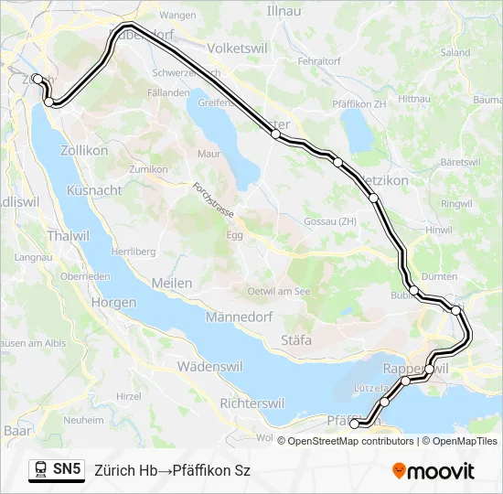 SN5 Train Line Map