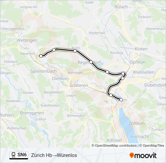 SN6 Train Line Map