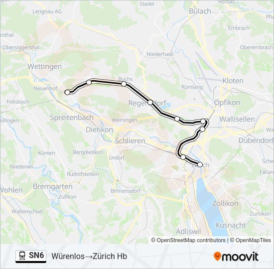SN6 Train Line Map