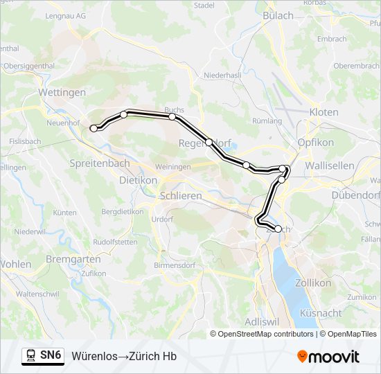 SN6 Train Line Map