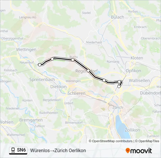 SN6 Train Line Map