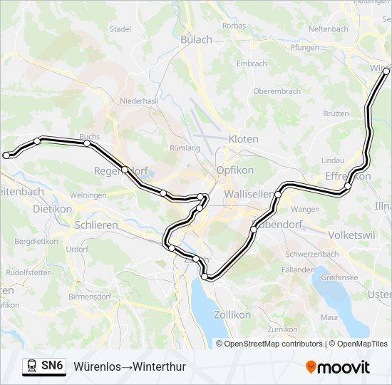 SN6 Train Line Map