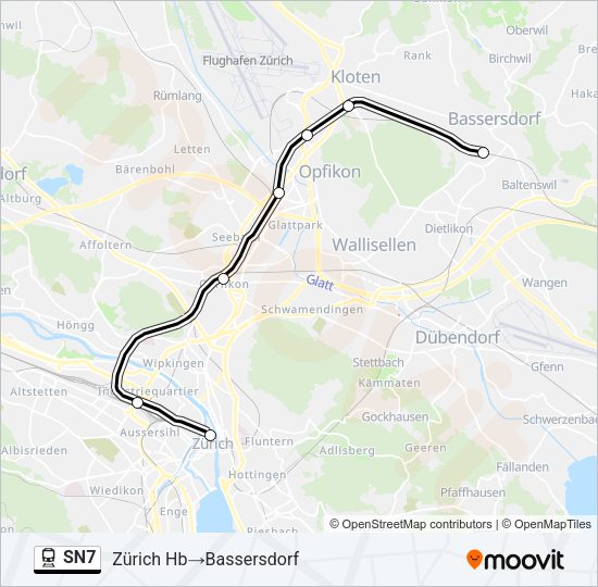 SN7 Train Line Map