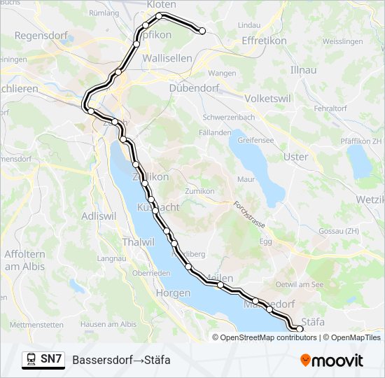 SN7 Train Line Map