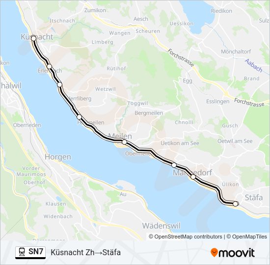 SN7 Train Line Map
