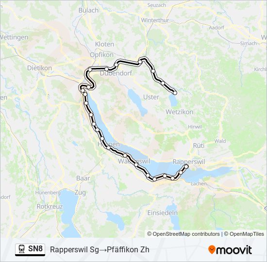 SN8 train Line Map