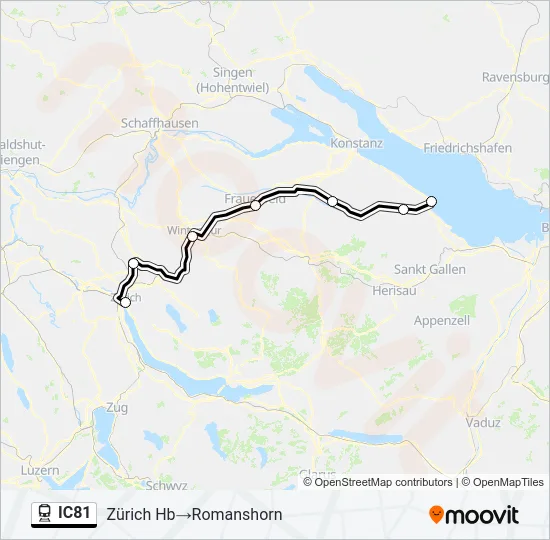 IC81 Train Line Map