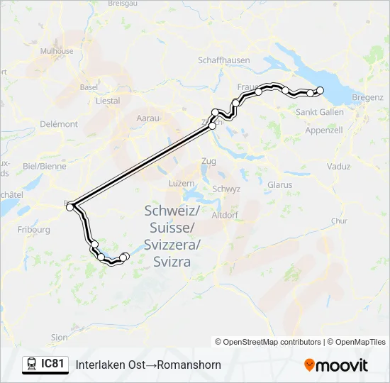 IC81 Train Line Map
