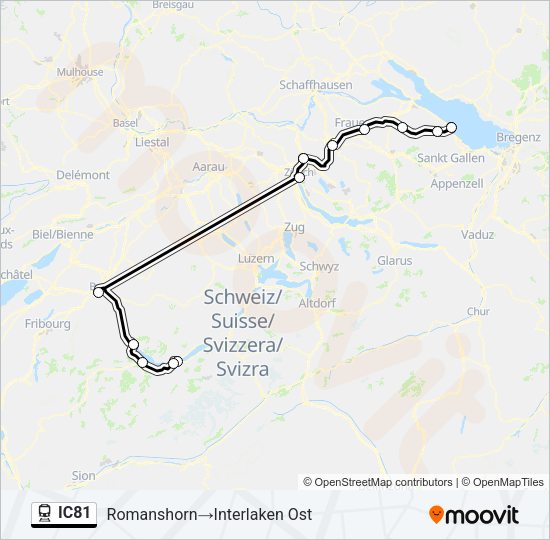 IC81 Train Line Map
