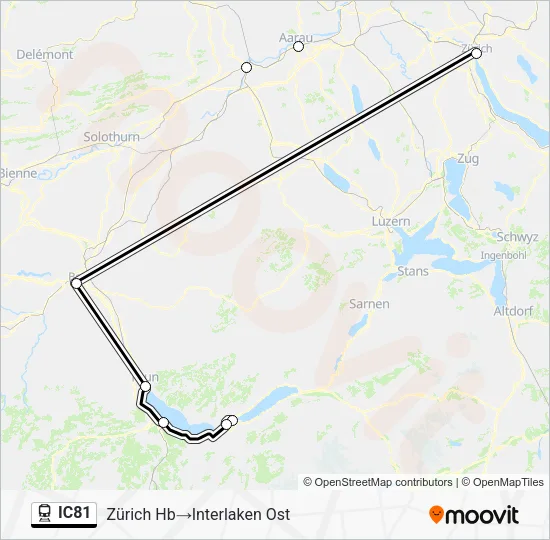 IC81 Train Line Map