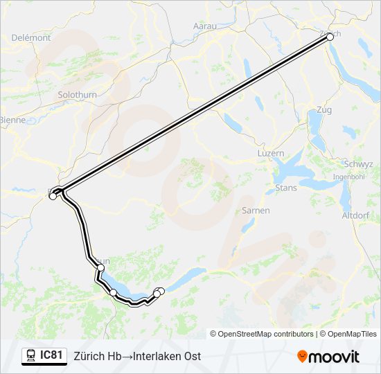 IC81 Train Line Map