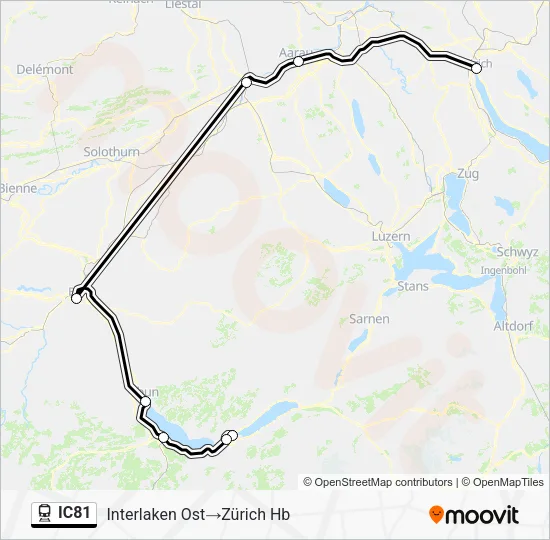 IC81 Train Line Map
