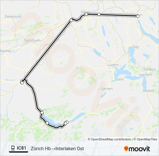 IC81 Train Line Map