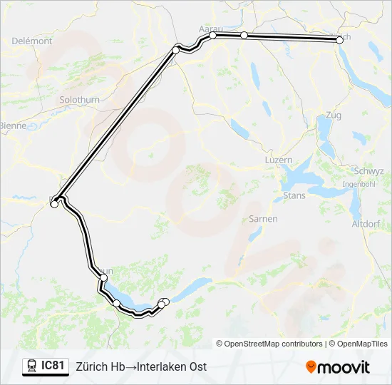 IC81 Train Line Map