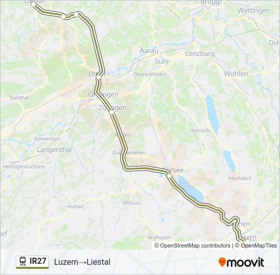 IR27 Train Line Map