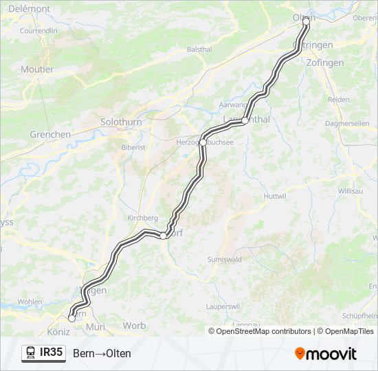 IR35 train Line Map