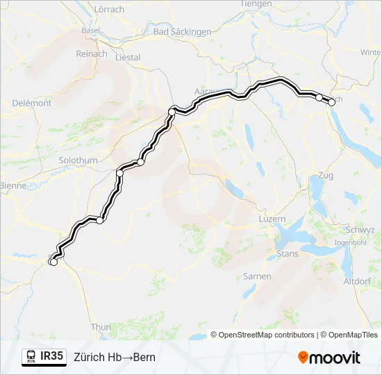 IR35 Train Line Map