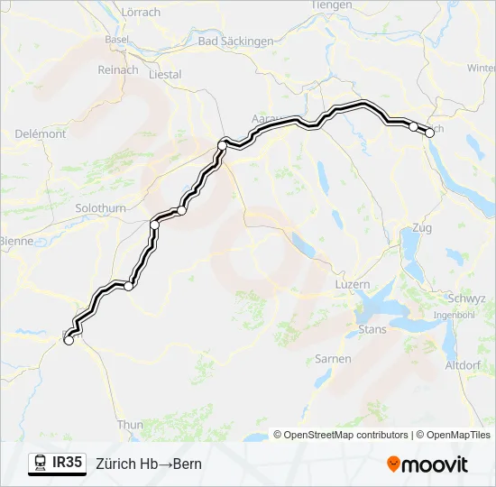IR35 Train Line Map