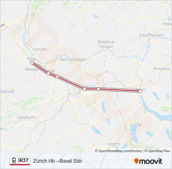 IR37 train Line Map