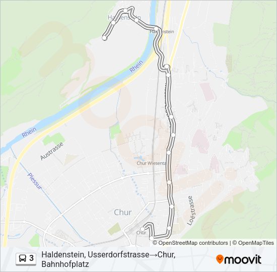 3 Bus Line Map