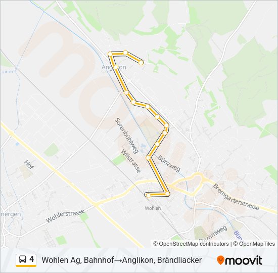 4 Bus Line Map