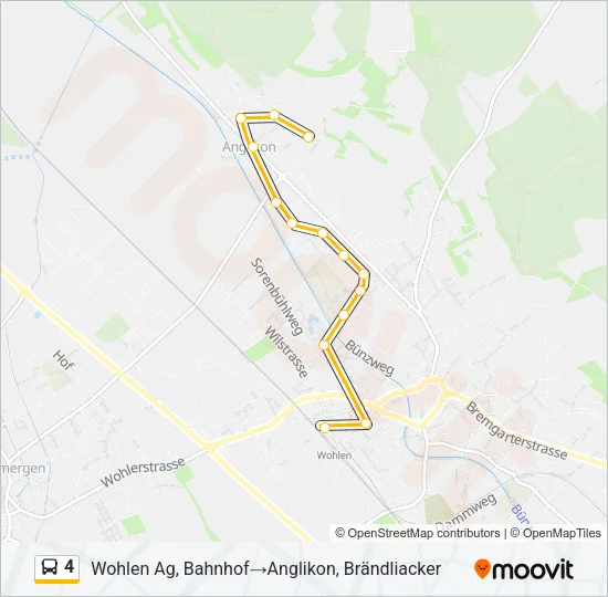 4 Bus Line Map