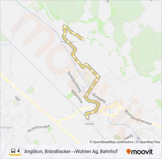 4 Bus Line Map