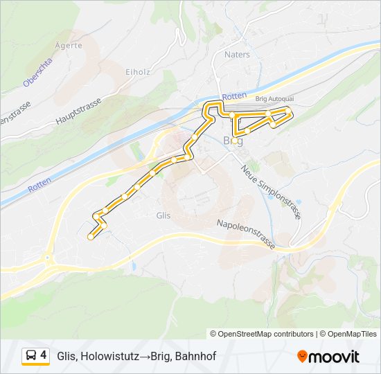4 Bus Line Map