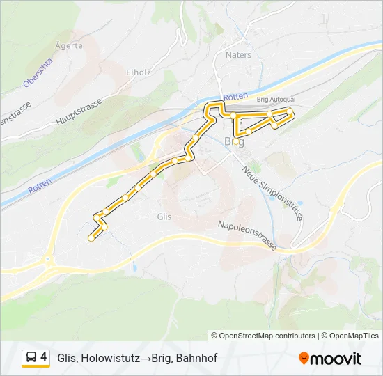 4 Bus Line Map