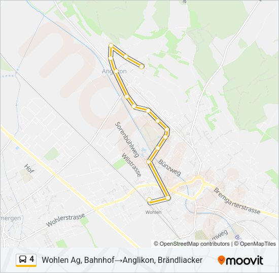 4 Bus Line Map