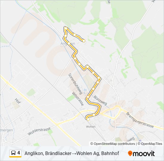 4 Bus Line Map