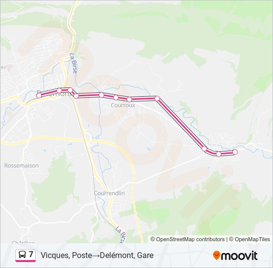 7 bus Line Map